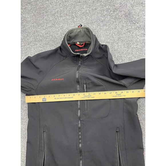 Mammut Softshell Jacket Mens Large Black Schoeller WB-400 Zip Pockets Hiking - Picture 3 of 7